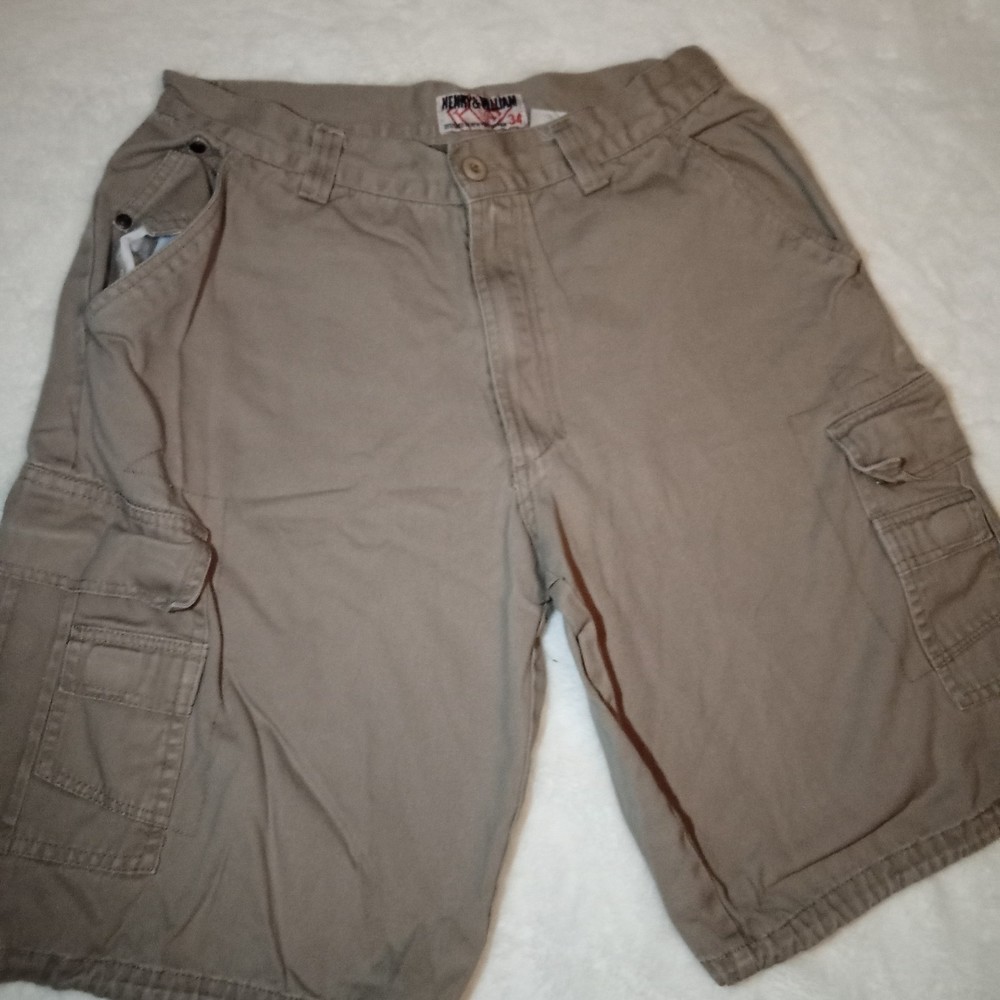 Henry & William Cargo Shorts Men Size 34